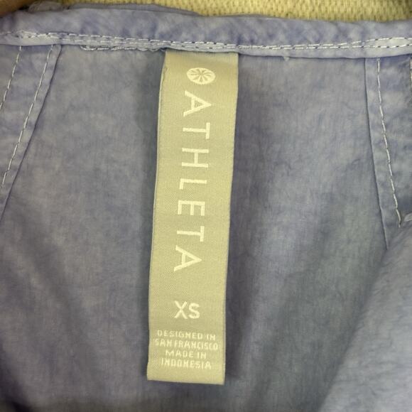 Athleta Women Athleisure Activewear Gym Rat Oversized Jacket Size XS Periwinkle - Picture 3 of 8